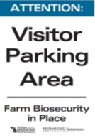 Visitor parking sign